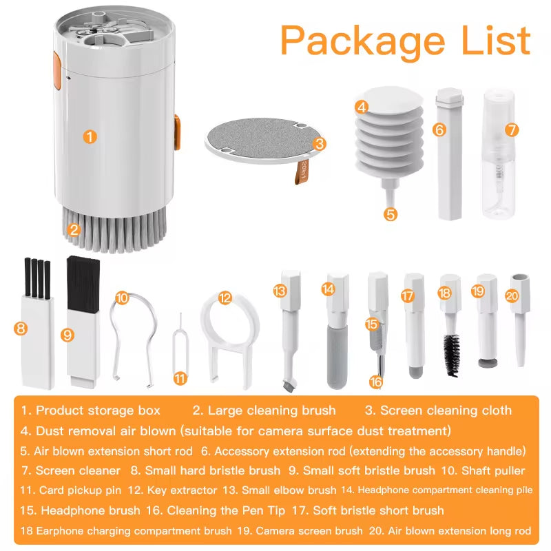 OmniClean™ 20-in-1 Ultimate Tech Cleaning Kit
